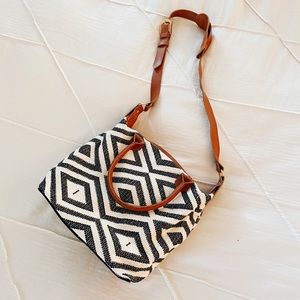 Blue & White Shoulder Bag